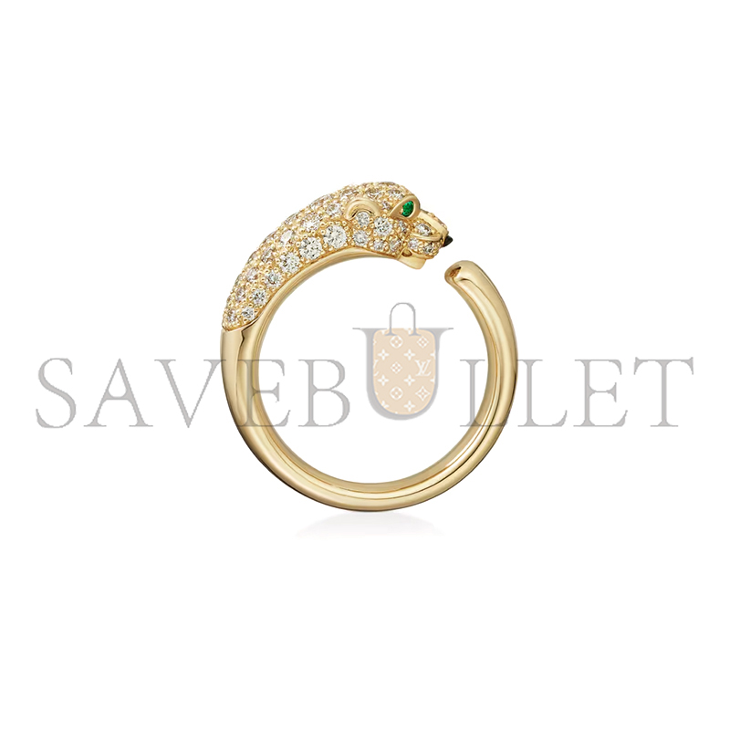 CARTIER PANTHÈRE DE CARTIER RING, SMALL MODEL, SEMI-PAVED N4765800